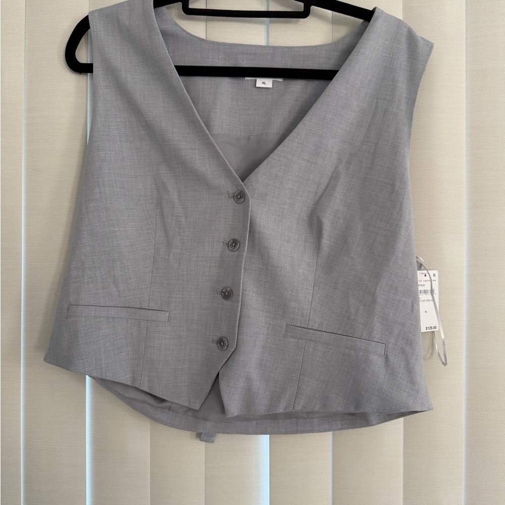 Good American Gray Sleeveless Top